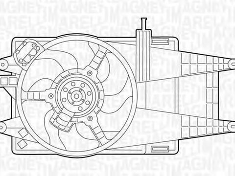 Ventilator radiator FIAT PUNTO 188 MAGNETI MARELLI 069422045010