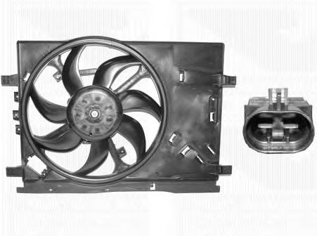 Ventilator, radiator FIAT PUNTO (199), OPEL CORSA D, FIAT PUNTO EVO (199) - VAN WEZEL 1624747