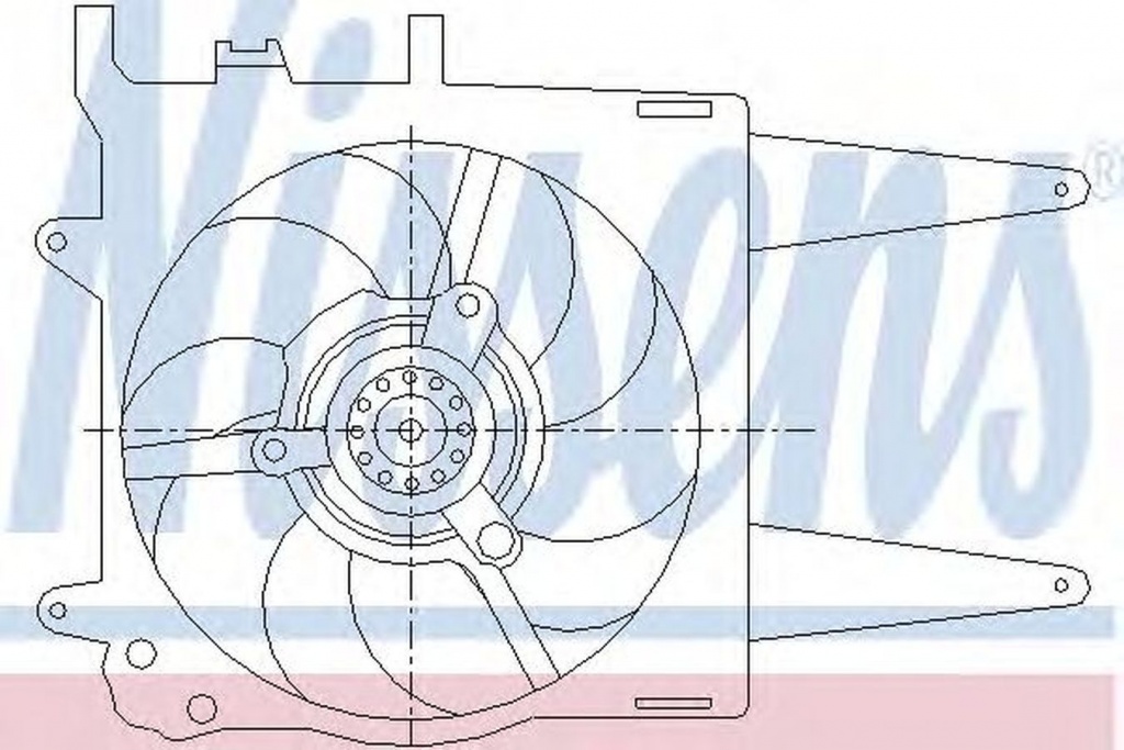 Ventilator radiator FIAT STRADA pick-up 178E NISSENS 85431