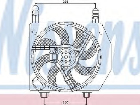 Ventilator radiator FORD FIESTA Mk IV (JA_, JB_) (1995 - 2002) NISSENS 85172