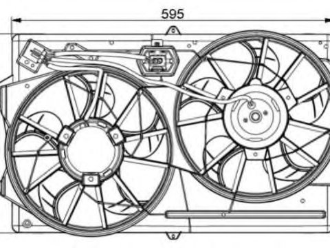 Ventilator radiator FORD FOCUS C-MAX - Cod intern: W20093179 - LIVRARE DIN STOC in 24 ore!!!