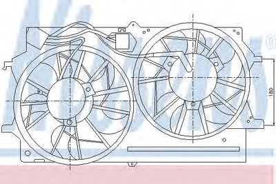 Ventilator, radiator FORD FOCUS (DAW, DBW) (1998 -