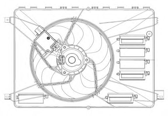 Ventilator radiator FORD S-MAX (WA6) - Cod intern: W20093371 - LIVRARE DIN STOC in 24 ore!!!