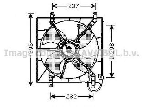 Ventilator radiator HONDA ACCORD V CE CF AVA HD7512