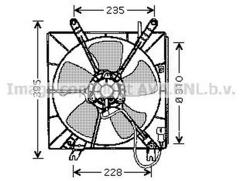 Ventilator radiator HONDA ACCORD V cupe CD AVA HD7508