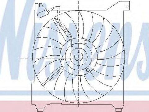 Ventilator radiator HYUNDAI TRAJET FO NISSENS 85411