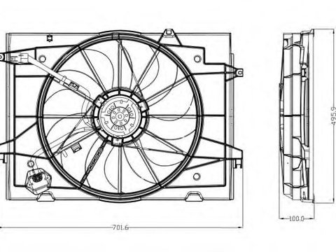 Ventilator radiator HYUNDAI TUCSON - Cod intern: W20093234 - LIVRARE DIN STOC in 24 ore!!!