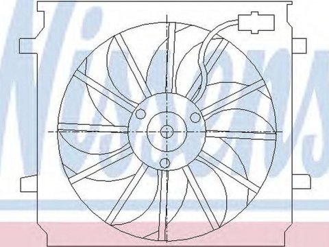 Ventilator radiator JEEP CHEROKEE KJ NISSENS 85452