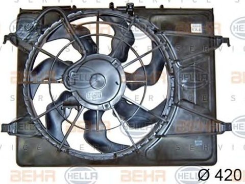 Ventilator radiator KIA CEE`D hatchback ED HELLA 8EW 351 042-761
