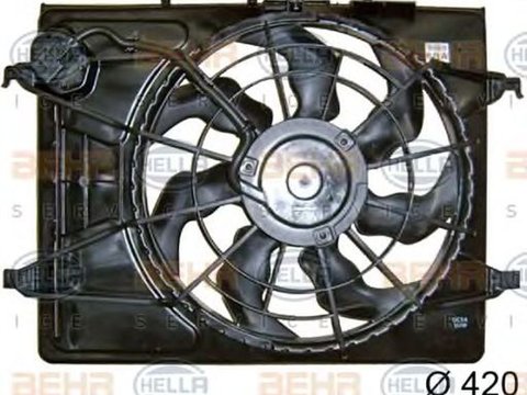 Ventilator radiator KIA CEE`D hatchback ED HELLA 8EW 351 042-781