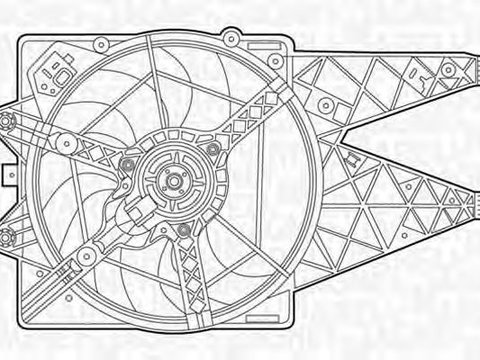 Ventilator radiator LANCIA DELTA III 844 MAGNETI MARELLI 069422452010