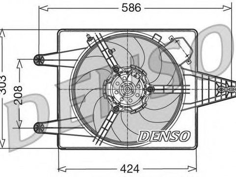 Ventilator radiator LANCIA KAPPA 838A DENSO DER13010