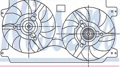 Ventilator radiator LANCIA KAPPA SW 838B