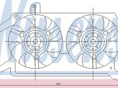 Ventilator radiator LANCIA LYBRA 839AX NISSENS 85116