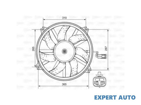 Ventilator, radiator Lancia PHEDRA (179) 2002-2010 #2 1250G0