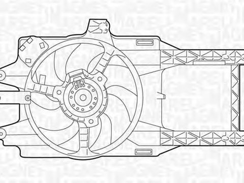 Ventilator radiator LANCIA Y 840A MAGNETI MARELLI 069422027010