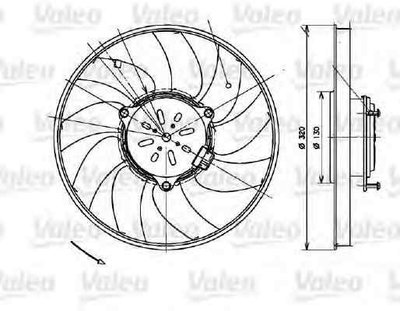 Ventilator radiator MERCEDES-BENZ SPRINTER 35-t ca
