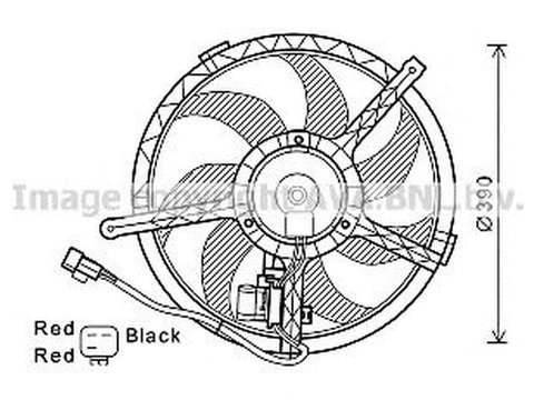 Ventilator radiator MINI MINI R56 AVA BW7534