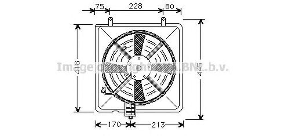 Ventilator radiator MITSUBISHI CARISMA DA AVA MT7503