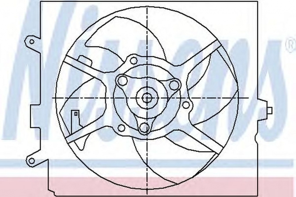 Ventilator radiator MITSUBISHI CARISMA limuzina DA NISSENS 85443