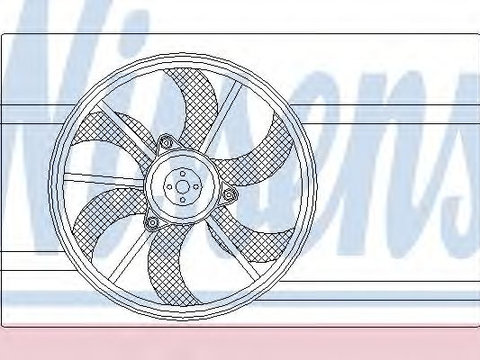 Ventilator radiator MITSUBISHI COLT CZC Cabriolet (RG) (2006 - 2009) NISSENS 85593