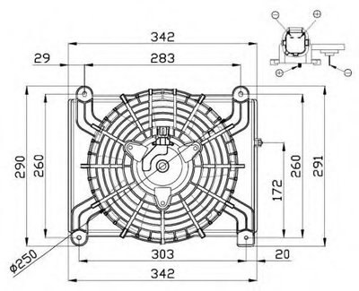 Ventilator radiator NISSAN NT400 Cabstar (2014 - 2