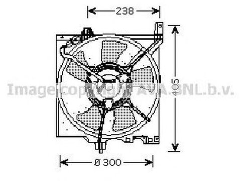 Ventilator radiator NISSAN PRIMERA P10 AVA DN7506