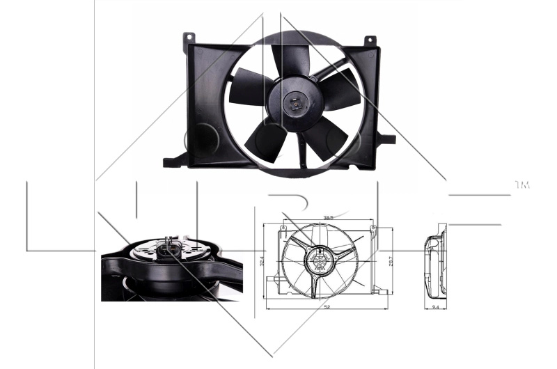 Ventilator, radiator NRF 47009 pentru OPEL COMBO A