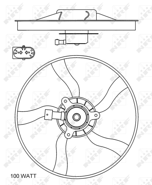 Ventilator, radiator NRF 47070 la CITROEN XSARA PI