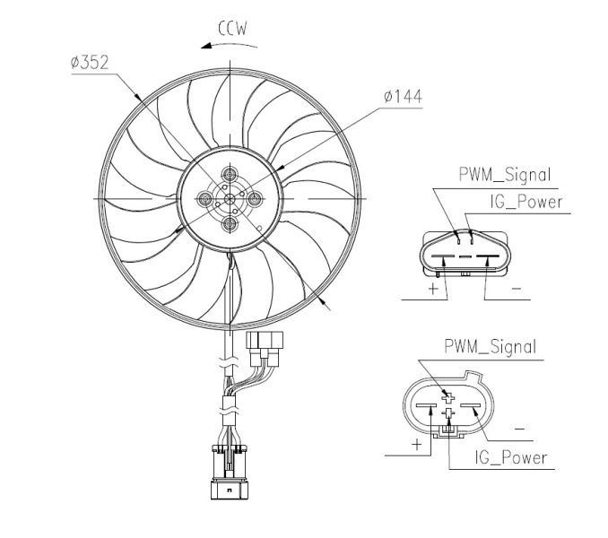Ventilator, radiator NRF 47969 la masina AUDI Q3 Sportback (F3N) 2019 2020 2021 2022 2023 2024 2025
