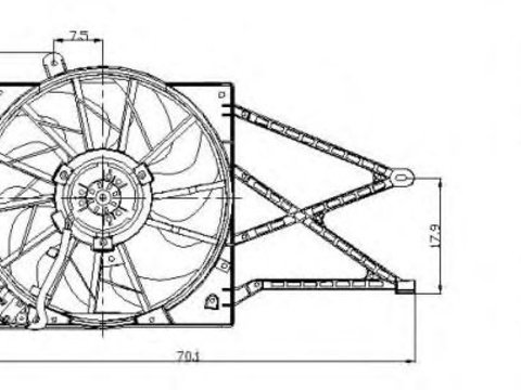 Ventilator radiator OPEL ASTRA G combi (F35_) - Cod intern: W20093162 - LIVRARE DIN STOC in 24 ore!!!