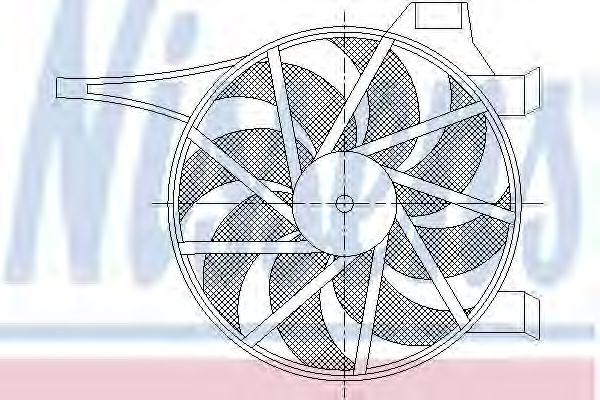 Ventilator radiator OPEL COMBO caroserie inchisa/combi (2001 - 2016) NISSENS 85596