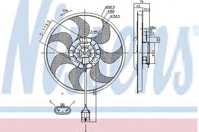 Ventilator radiator OPEL ZAFIRA B (A05) (2005 - 20