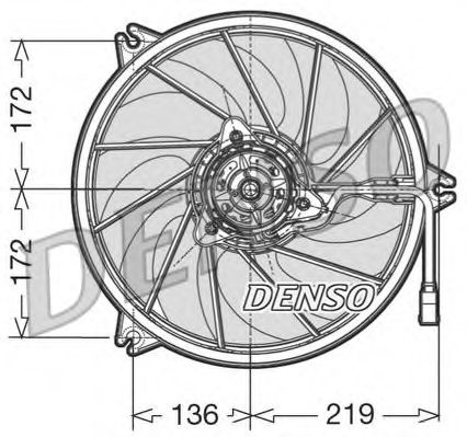 Ventilator radiator PEUGEOT 206 Van (1999 - 2016) QWP WEV107