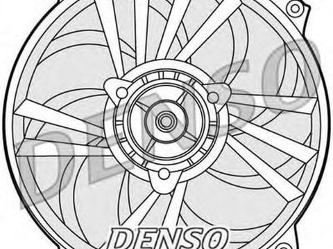 Ventilator radiator PEUGEOT 406 Break 8E F DENSO DER21013