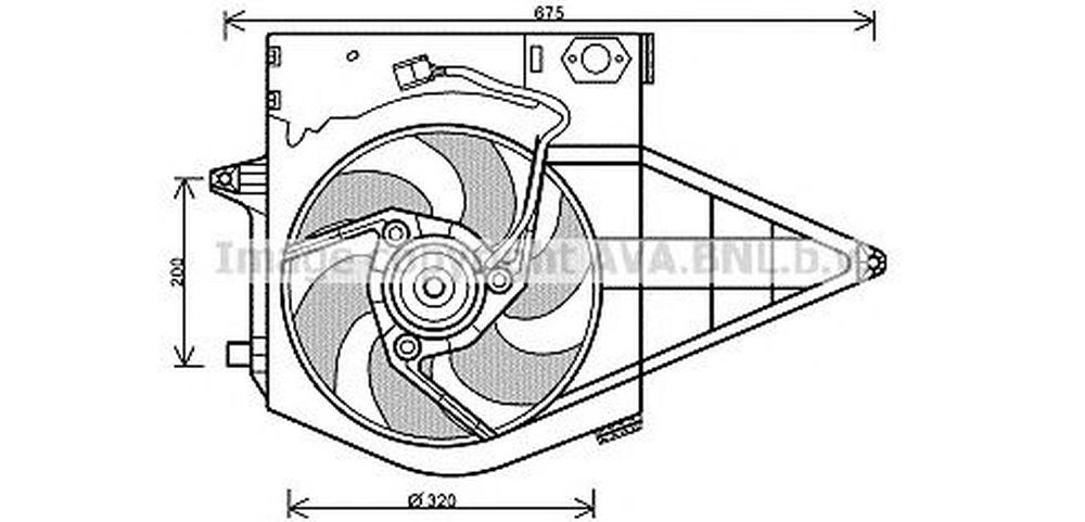 Ventilator radiator PEUGEOT EXPERT platou sasiu 22