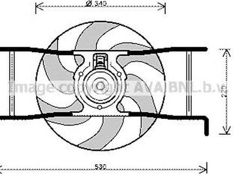 Ventilator radiator PEUGEOT PARTNER Combispace 5F AVA CN7545