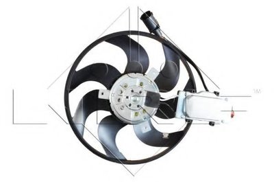 Ventilator, radiator PORSCHE CAYENNE (9PA, 955) (2