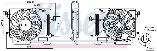 Ventilator radiator racire Nissens FORD KUGA II (DM2) 2016-2019 - 850080