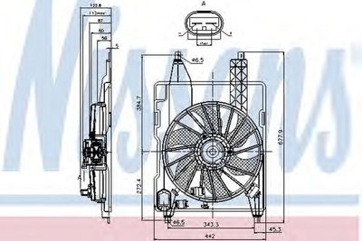 Ventilator radiator RENAULT KANGOO GRAND KANGOO KW