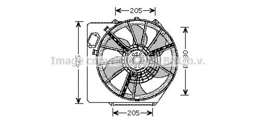 Ventilator radiator RENAULT KANGOO KC0 1 AVA RT7536