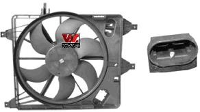 Ventilator, radiator RENAULT KANGOO (KC0/1_), RENAULT CLIO Mk II (BB0/1/2_, CB0/1/2_), RENAULT KANGOO Rapid (FC0/1_) - VAN WEZEL 4341747