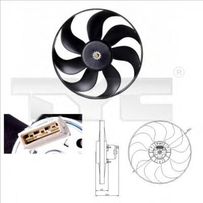 Ventilator radiator SEAT AROSA (6H) (1997 - 2004) 