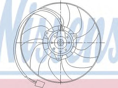 Ventilator radiator SEAT AROSA (6H) (1997 - 2004) NISSENS 85551