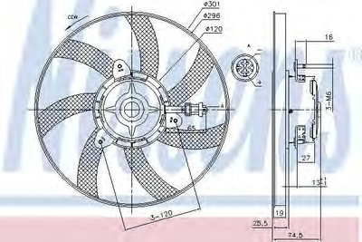 Ventilator radiator SEAT CORDOBA Vario (6K5) (1999