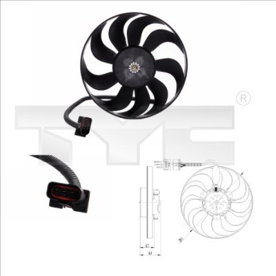 Ventilator radiator # Seat Ibiza 2002 2003 2004 20