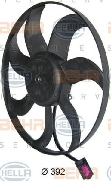 Ventilator radiator SEAT IBIZA V SPORTCOUPE 6J1 6P5 HELLA 8EW 351 040-381