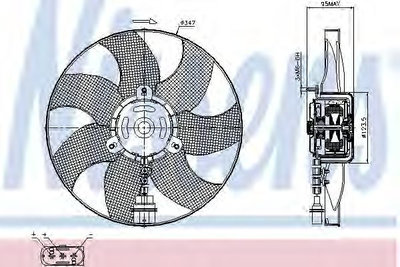 Ventilator radiator SKODA FABIA Praktik (2001 - 20