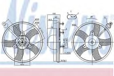 Ventilator, radiator SKODA RAPID Spaceback (NH1) (