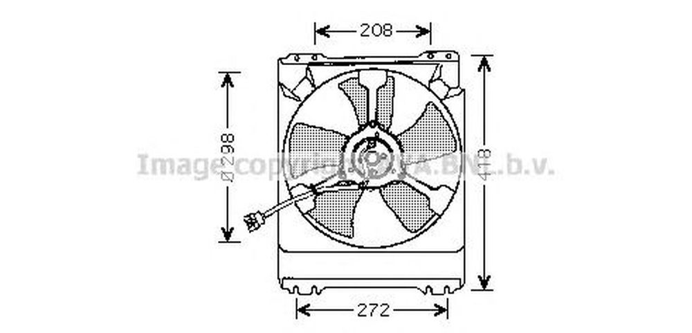 Ventilator radiator SUBARU IMPREZA combi GF AVA SU7501